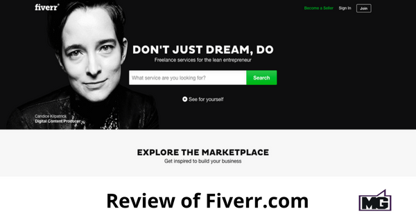 Fiverr Homepage